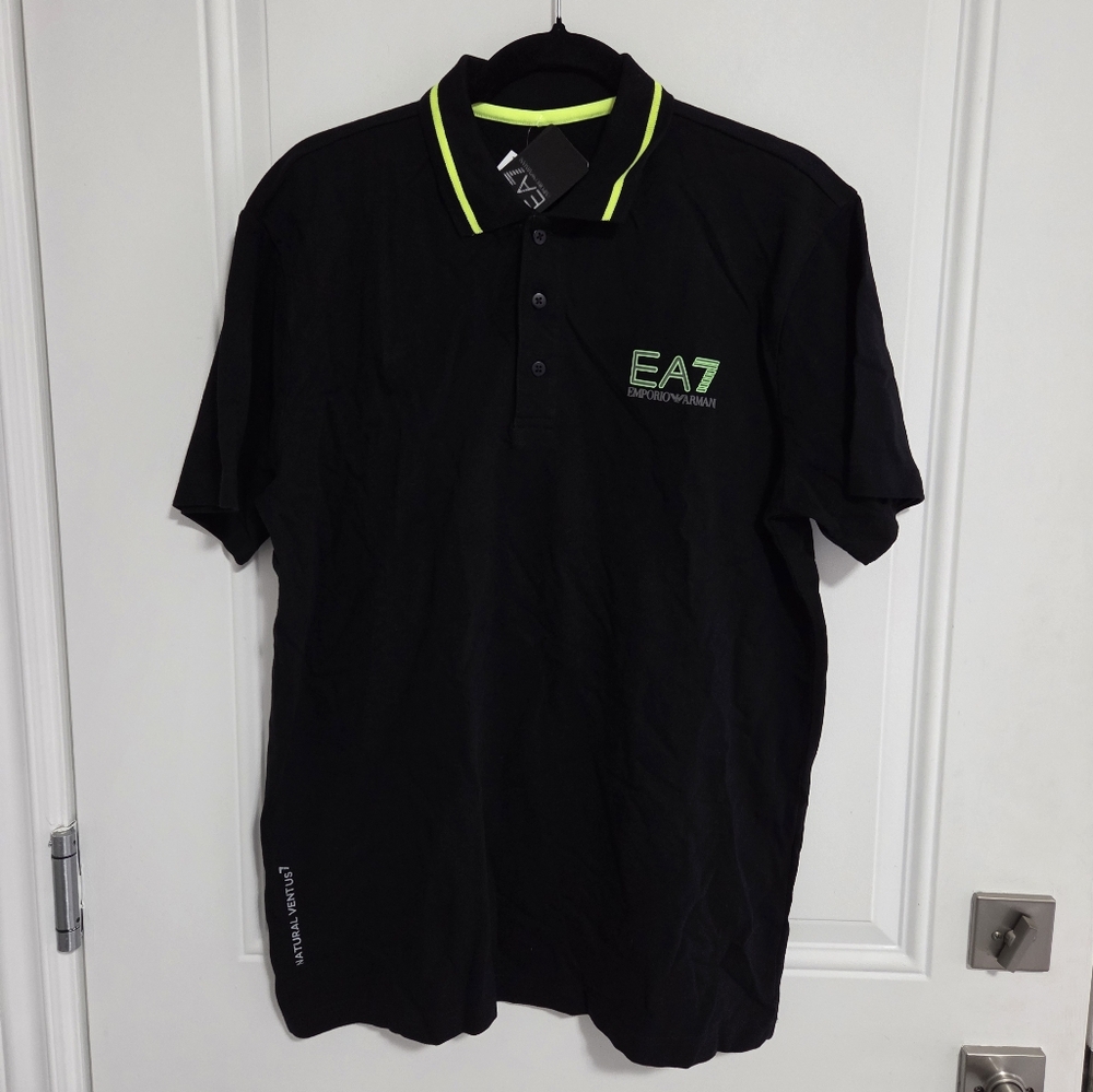 NWT - Emporio Armani Men’s EA7 Logo Polo Shirt - Size L